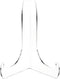 Plymor Clear Acrylic 60-Degree Angle Easel, 2 Pack, 6" H x 4.5" W x 3.5" D with Shallow Support Ledges