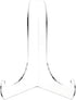 Plymor Clear Acrylic 60-Degree Angle Easel, 2 Pack, 6" H x 4.5" W x 3.5" D with Shallow Support Ledges