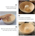 Cabilock Circular Bread Banneton Proofing Basket, Hand Woven Rattan Dough Proving Bowl for Sourdough