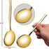 Stainless Steel Serving Spoons, Large Gold Serving Spoons for Catering, 8 Pieces