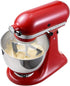 Flex Edge Beater for KitchenAid 4.5/5 QT Tilt Head Stand Mixer - Double Silicone Edge Mixer Paddle, White