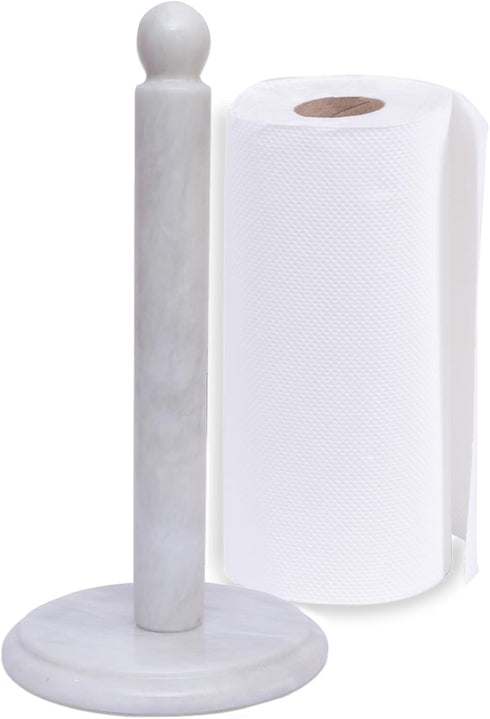 Marble Kitchen Paper Towel Rack Holder Handmade Paper Roll Holder with Stand