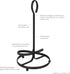 Countertop Spectrum Ashley Black Paper Towel Holder with Easy Tear Arm for Kitchen Organization, Modern Weighted Steel