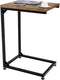 Simple Trending TV Tray, C Shaped End Table for Couch, Side Table