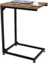 Simple Trending TV Tray, C Shaped End Table for Couch, Side Table