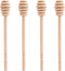 4 Pcs Wooden Honey Mixing Stirrer Sticks, 6.3 Inches Honey Dipper for Collecting and Dispensing Jam