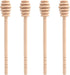 4 Pcs Wooden Honey Mixing Stirrer Sticks, 6.3 Inches Honey Dipper for Collecting and Dispensing Jam