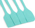 Silicone Spatula Set, 4-piece, Heat-Resistant Non-stick Rubber with Stainless Steel Core, Light Blue