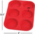 Mrs. Anderson's Baking Non-Stick 6-Cup Muffin Top Pan - European-Grade Silicone