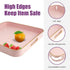 Trimming Trimming, 13 13 x1.57 Gifturbo Pink Square Decorative Tray,Serving Tray with Handles with Gold Plastic Coffee