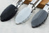 Mini Tongs with Silicone Tips, 7-Inch Small Serving Tongs, Set of 3 in Black, White, Gray