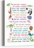 JANLAN See You Later Alligator Canvas Wall Art,Funny Alligator Canvas Framed Animal Wall