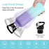 Neihepal 24oz Insulated Water Bottles Bulk 4 Pack, Stainless Steel Double Wall Sport Bottle with Straw Lid, Metal