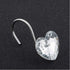 Actpe Decorative Crystal Heart Shape Shower Curtain Hooks, Pack of 12 Rust Resistant Bling Holders