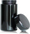 Black Glass Airtight Storage Container Jar 150ml with UV Protection for Spice and Coffee
