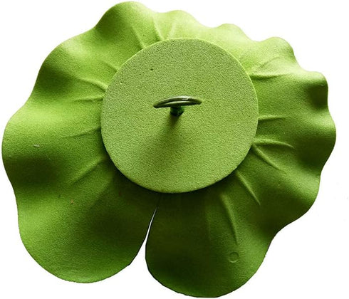 7Pcs Artificial Lotus Flower Pool Aquarium Decoration, 3.9 Inch Eternal Flower (White)