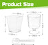 200 Pack 5 oz Plastic Dessert Cups with Spoons, Disposable Goblet Parfait Pudding Jello Shooter Cups for Party Serving