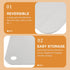 DOITOOL Stainless Steel Cutting Board, Square Modern Chopping Block for Home Kitchen (9.44x5.9inch)
