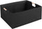 Fabric Storage Bin Box, Foldable Cotton Linen Storage Basket with Wooden Handles, Rectangular Cube Decorative Home