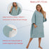 Swimmer Surf Poncho Hooded Towel for Adults Quick Dry Beach Changing Robe with Pockets, Unisex Swim Cover-Up, Grass