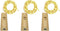 Wine Bottle Lights with Cork, Battery Operated 20 LED Fairy Mini String Lights for DIY, Party, Decor (3, Warm White)