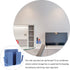 Healifty 5pcs Remote Control Holder with Hook, Wall Mounted Media Storage Box for Home Bedroom (Blue)