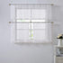 Warm Home Designs 30 x 36 Pair of Short White Kitchen Curtains, Boho Cafe Tiers for RV Window or Bathroom Drapes