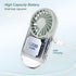 Handheld Mini Fan, USB Rechargeable Pocket Fan with Flashlight, 4 Speeds, Portable for Travel/Summer/Concerts