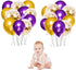 Purple Balloon Garland Arch Kit, 121 PCS Purple and Gold Party Decorations for Birthday, Graduation, Wedding