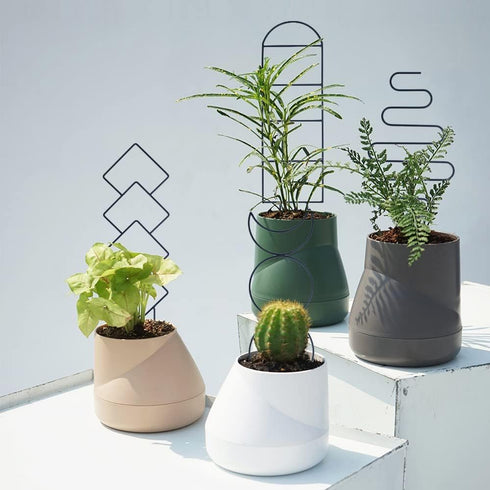 16inch 4 Pack Wellsign Indoor Plant Trellis for Climbing Plants, Small Garden Metal Trellis for Potted Plants Outdoor