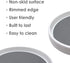 Lazy Susan Turntable 2 Pack, 12 Inch Non-Skid Round Spinning Spice Organizer for Kitchen, Cabinet, Pantry, Fridge