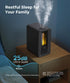 6L 50H BREEZOME Humidifiers for Bedroom, Cool Mist Top Fill Humidifier with Aroma Diffuser, Humidistat, Night Light