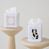 Jacaranda Living Square Tissue Box Cover, Decorative Cloth Tissue Holder, Scrolls Design, Beige