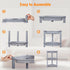 3 14.4 11.2 22.4 Inches, ELYKEN Tier Shower Caddy Organizer Shelf Corner, x x Rustproof, Plastic Shower Rack Stands