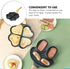 Hemoton Heart Shape Egg Frying Pan, Aluminum Non Stick Skillet with Wooden Handle for Omelets, Pancakes, and Breakfast