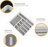 LeMuna 6 Compartment Silverware Organizer Tray for Drawer, Kitchen Drawer Organizer with Soft Grip Lining and Non-Slip