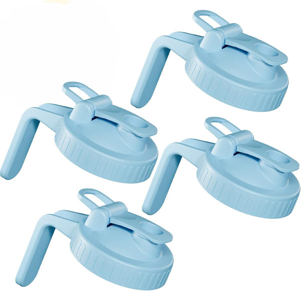AoeJarry 4 Pack Wide Mouth Mason Jar Lids with Leak-Proof Seal, Mason Jar