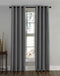 Curtainworks Lenox Grommet Curtain Panel, 50 by 84", Grey