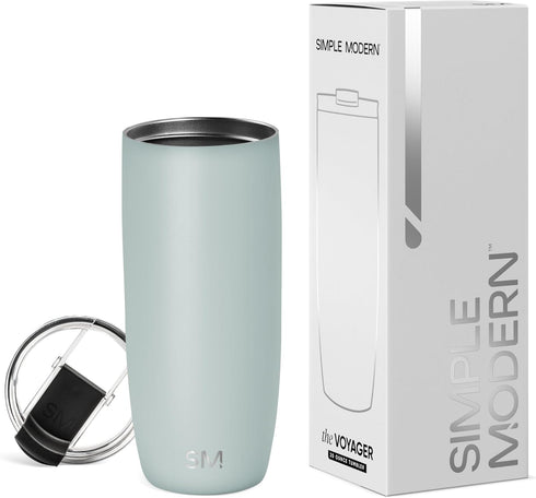 Simple Modern 20oz Travel Coffee Mug Tumbler with Flip Lid, Insulated Stainless Steel Cold Brew Cup, Voyager
