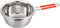 7.9inch Stainless Steel Perforated Metal Colander Strainer with Long Red Handle for Kitchen Food Pasta Noodles