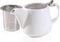 Ceramic Teapot with Stainless Steel Infuser - Heat Resistant 500ml/17oz Tea Pot for Loose and Blooming Tea