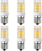 E17 LED Bulb, Non-Dimmable Stovetop Light, Appliance Bulb Under Microwave Oven, Warm White 3000K, 6-Pack