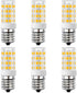 E17 LED Bulb, Non-Dimmable Stovetop Light, Appliance Bulb Under Microwave Oven, Warm White 3000K, 6-Pack