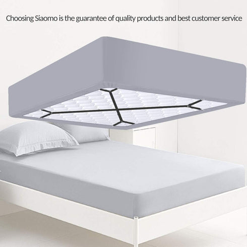 Place,2Pcs/Set Bed Sheet Holder Straps - Sheet Straps Adjustable Bed Sheet Clips Fasteners Keep Sheets Stays in Black