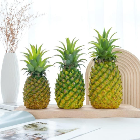 QIRMIZI Artificial Pineapple -Simulated Fruit Decoration, Lifelike Fake Fruit Model, Perfect for Home Decor, Kitchen