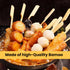 Perfect Stix Paddle Pick 6-200, 6" Bamboo Paddle Pick Skewers, Pack of 200