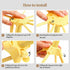 Ourokhome Collapsible Pasta Drying Rack, Yellow, 10 Arms, Plastic Foldable Noodle Hanger for Kitchen