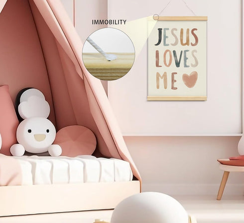 foedor 12X16 Set 2 Christian Jesus Nursery Wall Art Decor, Christian Jesus Kids Wall Art Decor, Boho God Decorations