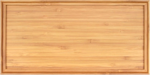 BambooMN Organic Bamboo Serving Tray, 11"x5.5"x0.6" - Ideal for Vanity, Tea Serving, Appetizers, Charcuterie