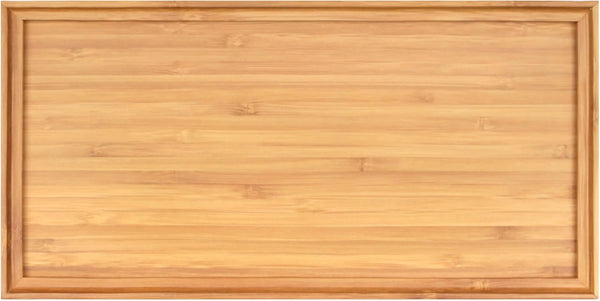BambooMN Organic Bamboo Serving Tray, 11"x5.5"x0.6" - Ideal for Vanity, Tea Serving, Appetizers, Charcuterie